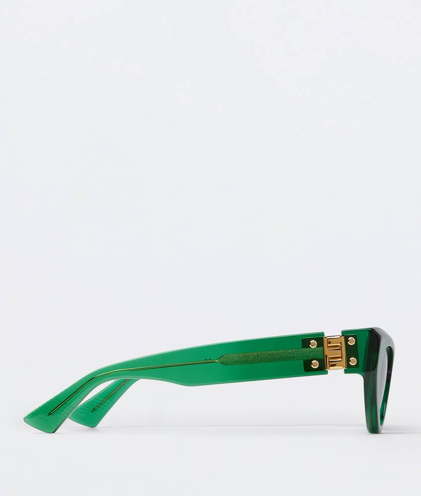Thick soft cat eye sunglasses Bottega Veneta BV 1122 col.004 green