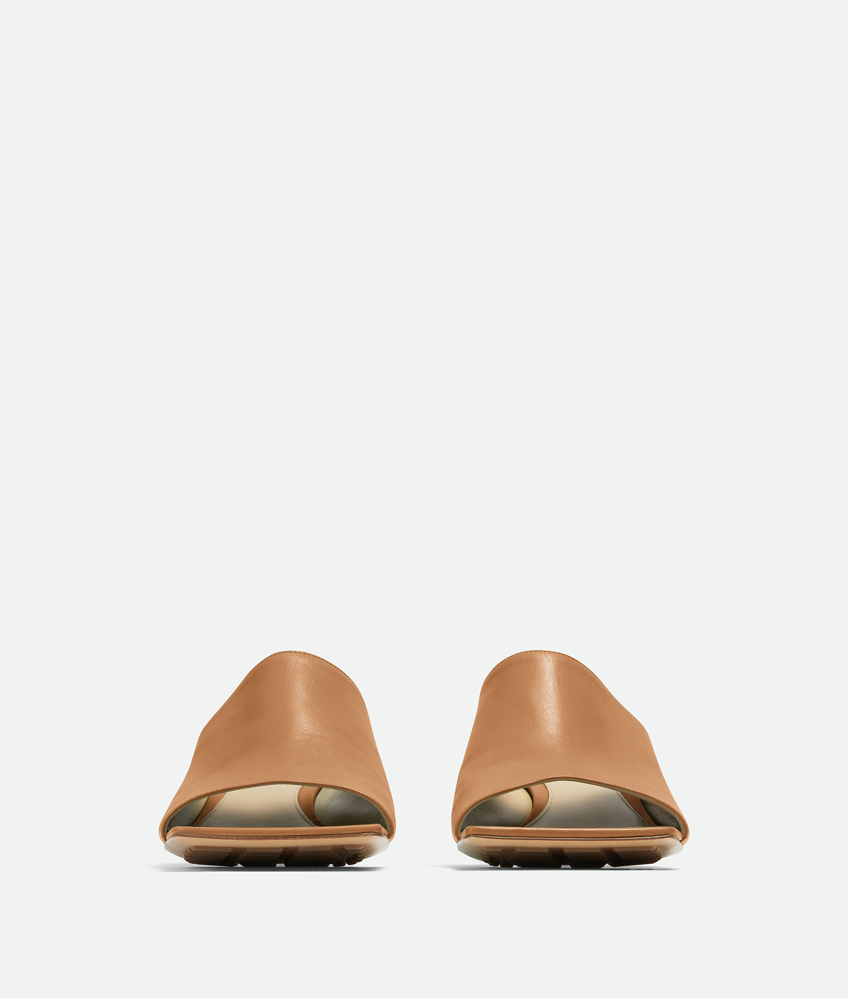 Bottega Veneta Elastic Muller High-heeled Sandals In Beige