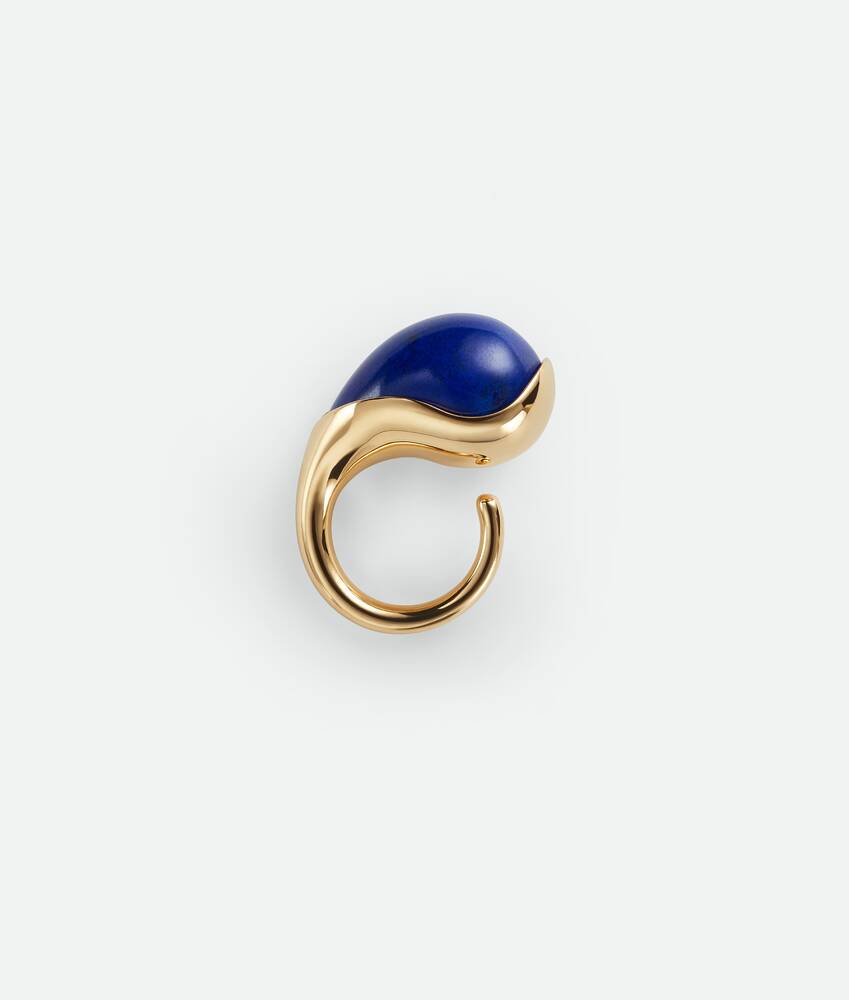 Display a large version of the product image 4 - Drop Ring With Lapis Stone