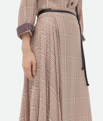 Check Viscose Skirt