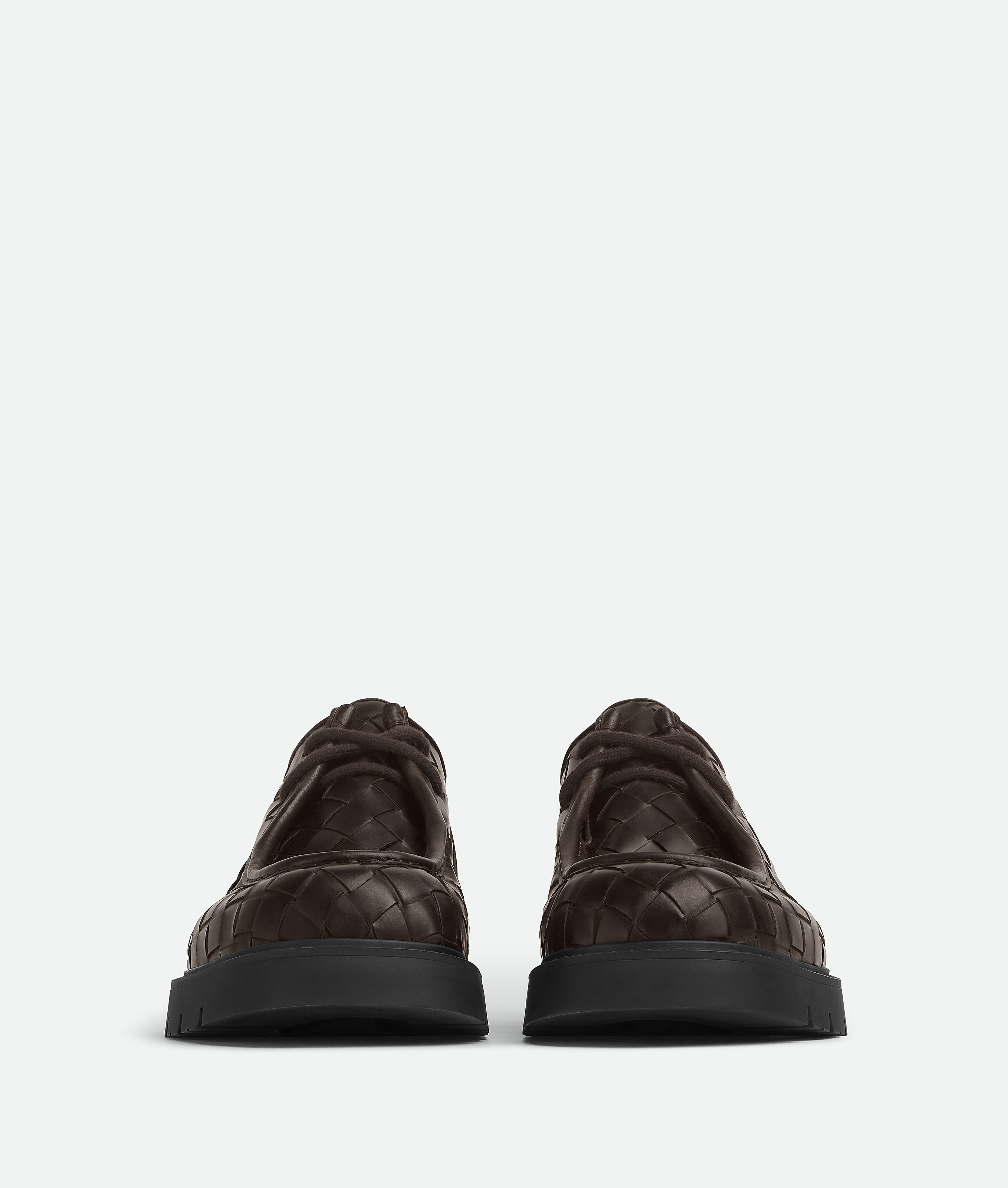 BOTTEGA VENETA CHAUSSURE À LACETS HADDOCK