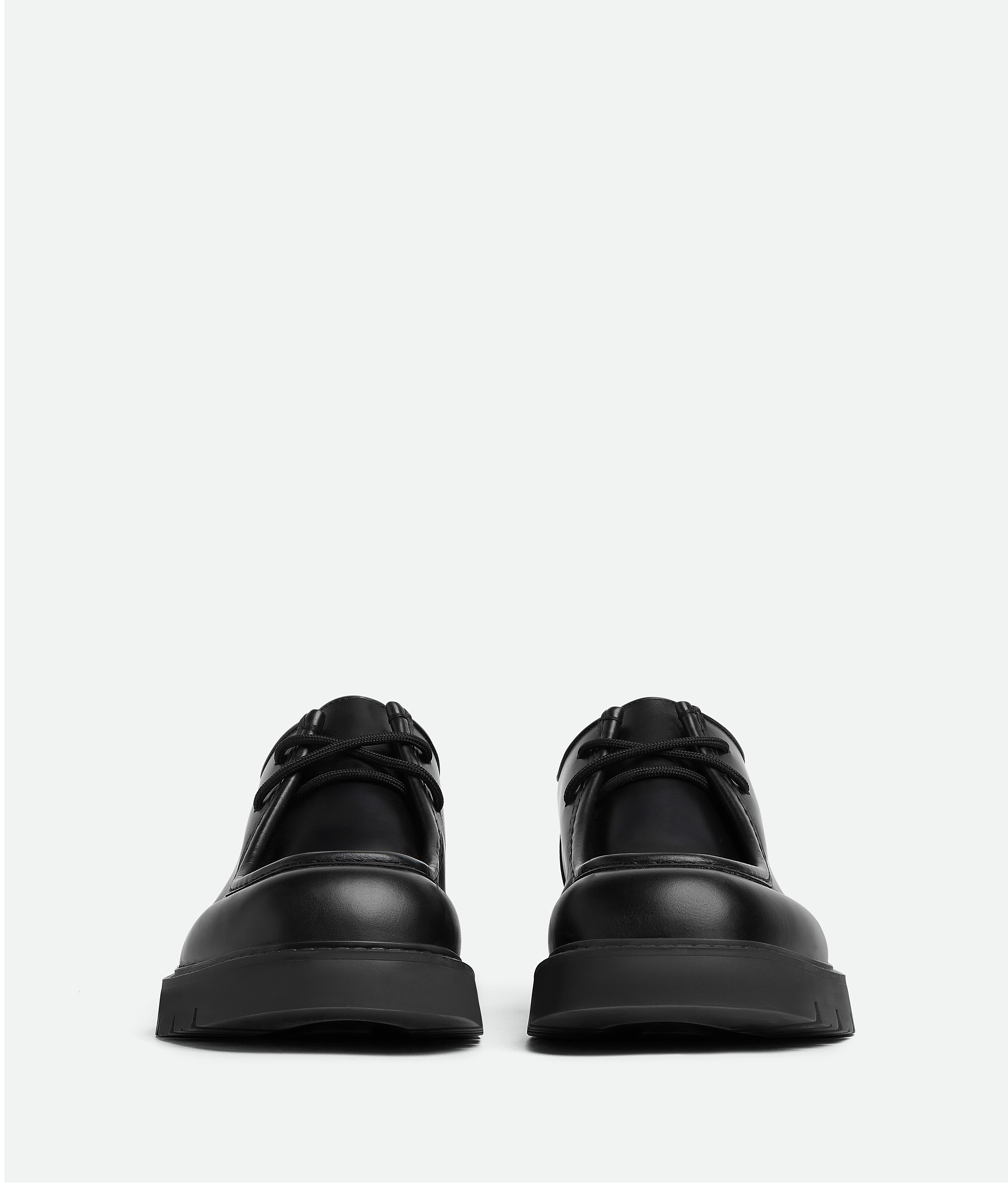 Bottega Veneta Haddock Lace-up Shoes In Black