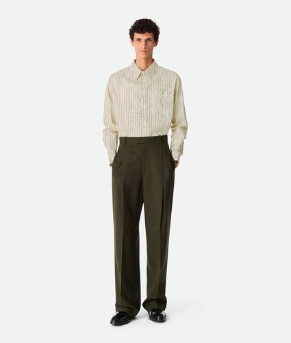 Light Wool Wide Leg Trousers