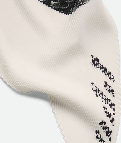 Plissé Printed Foulard