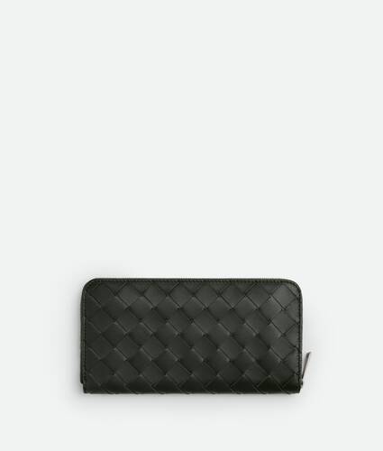 Intrecciato Zip Around Wallet