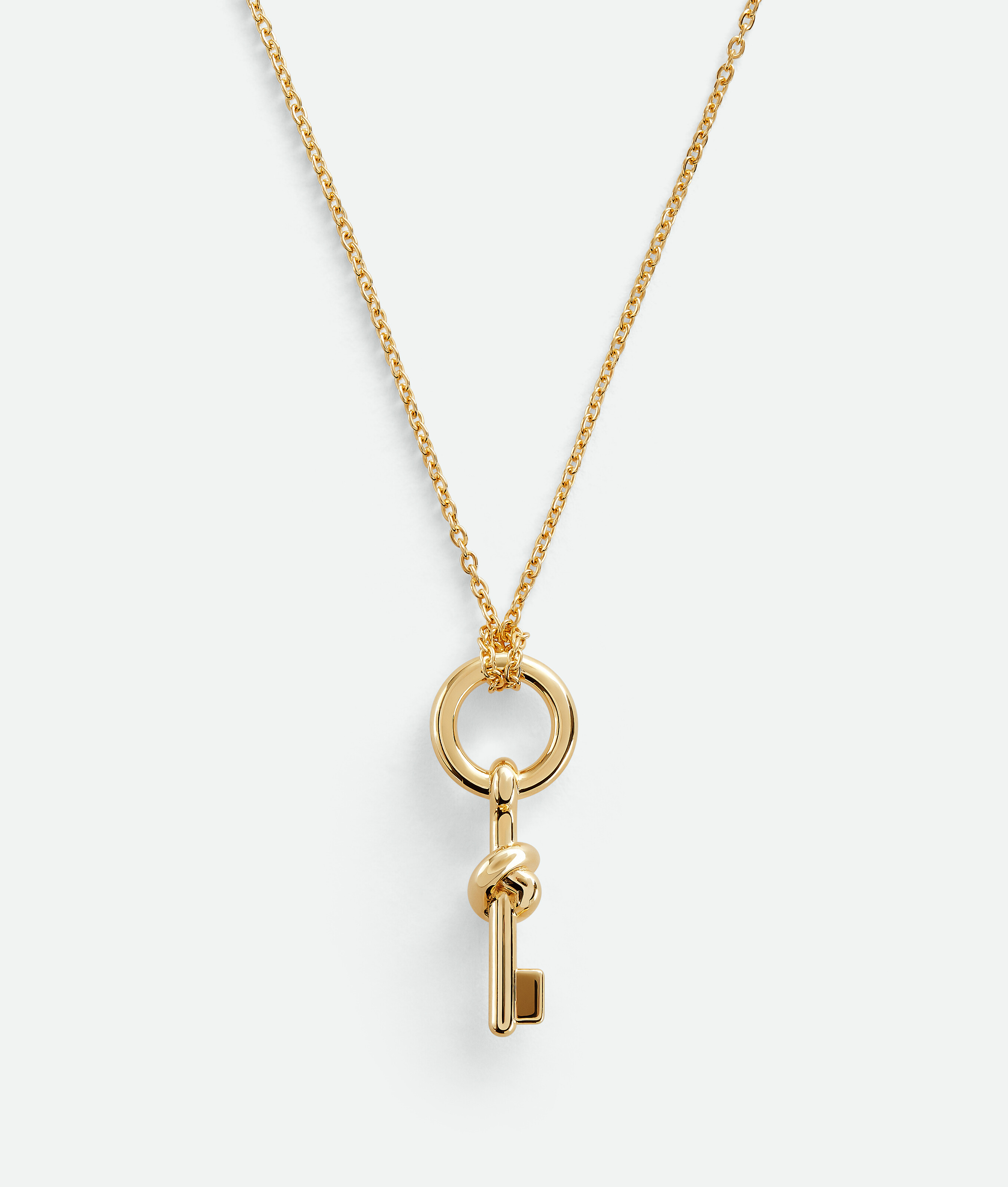 Bottega Veneta Key Knot Halskette In Yellow Gold