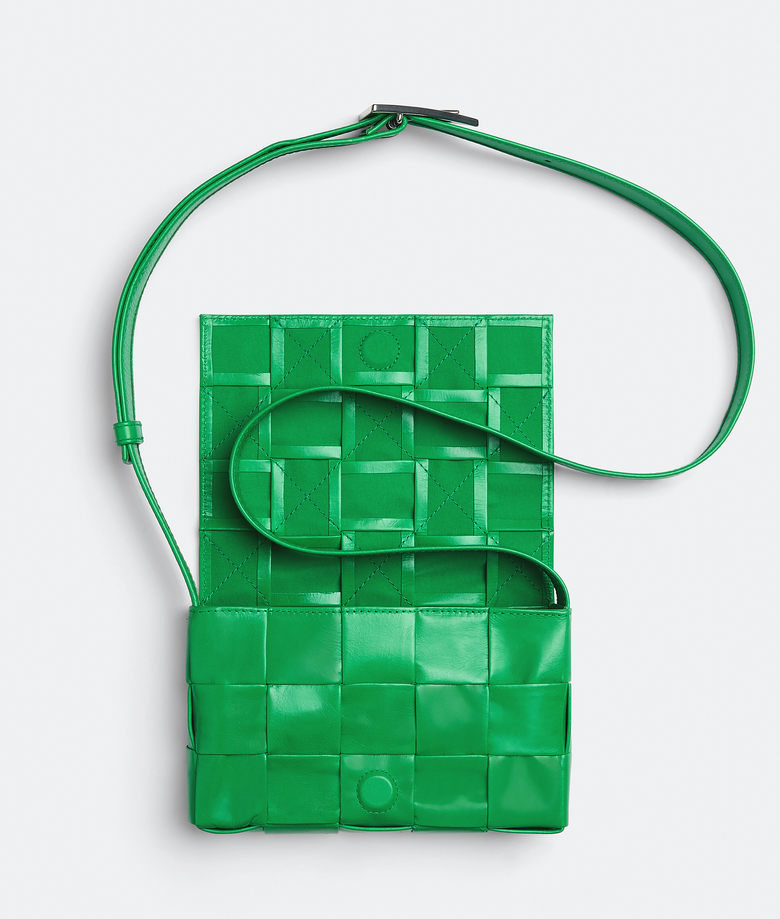 Shop Bottega Veneta Small Cassette In Green