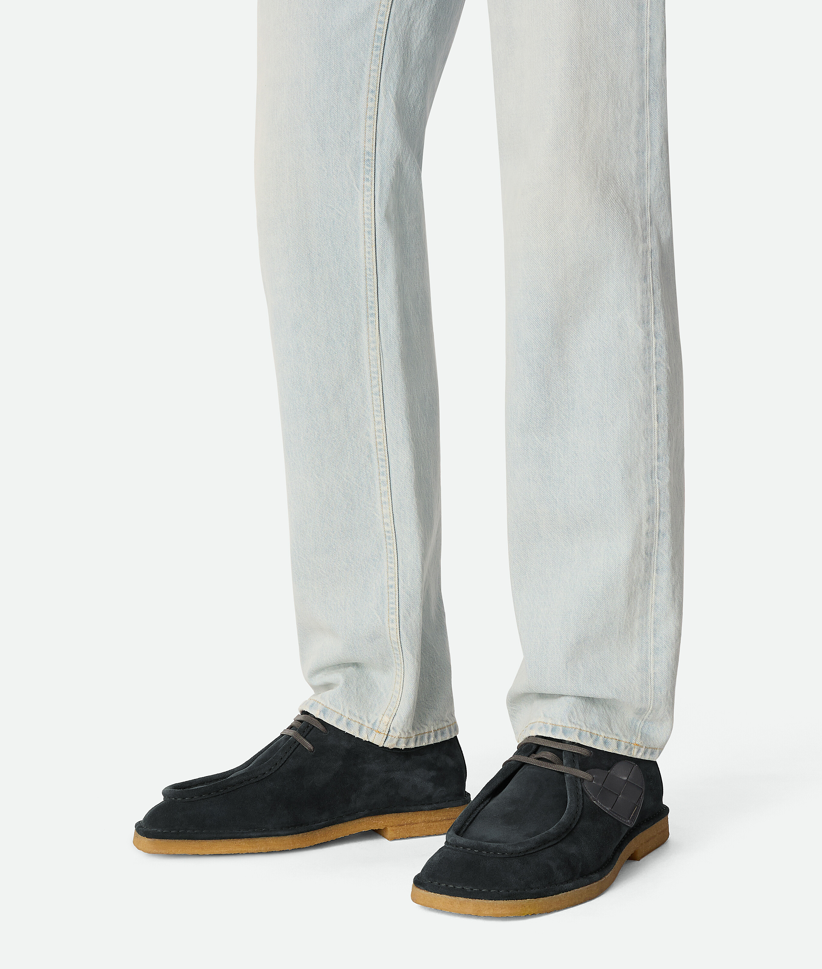 Bottega Veneta Suede Daddy Derby Shoes In Black