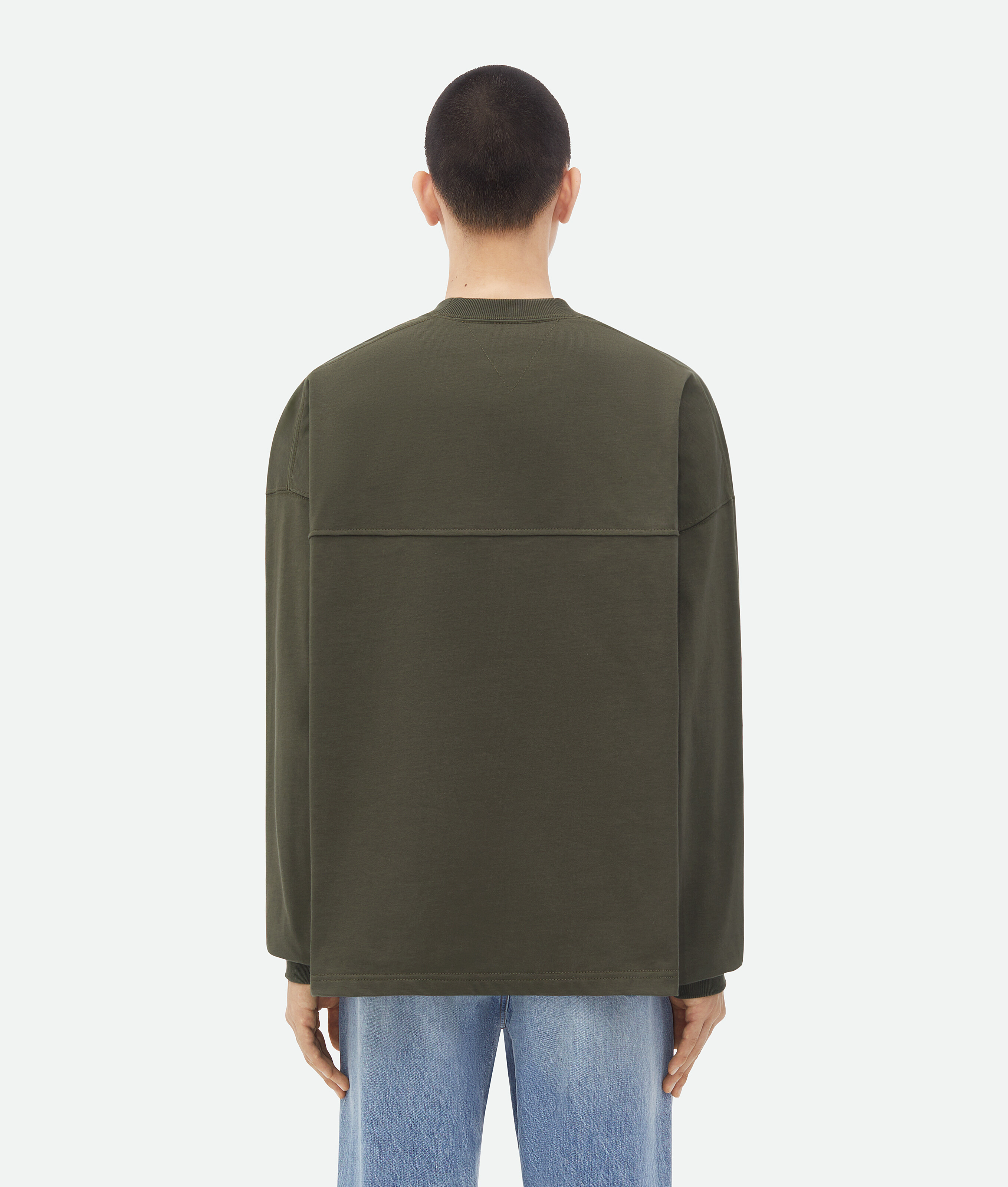 Bottega Veneta Crew-neck Cotton Sweatshirt In Brown