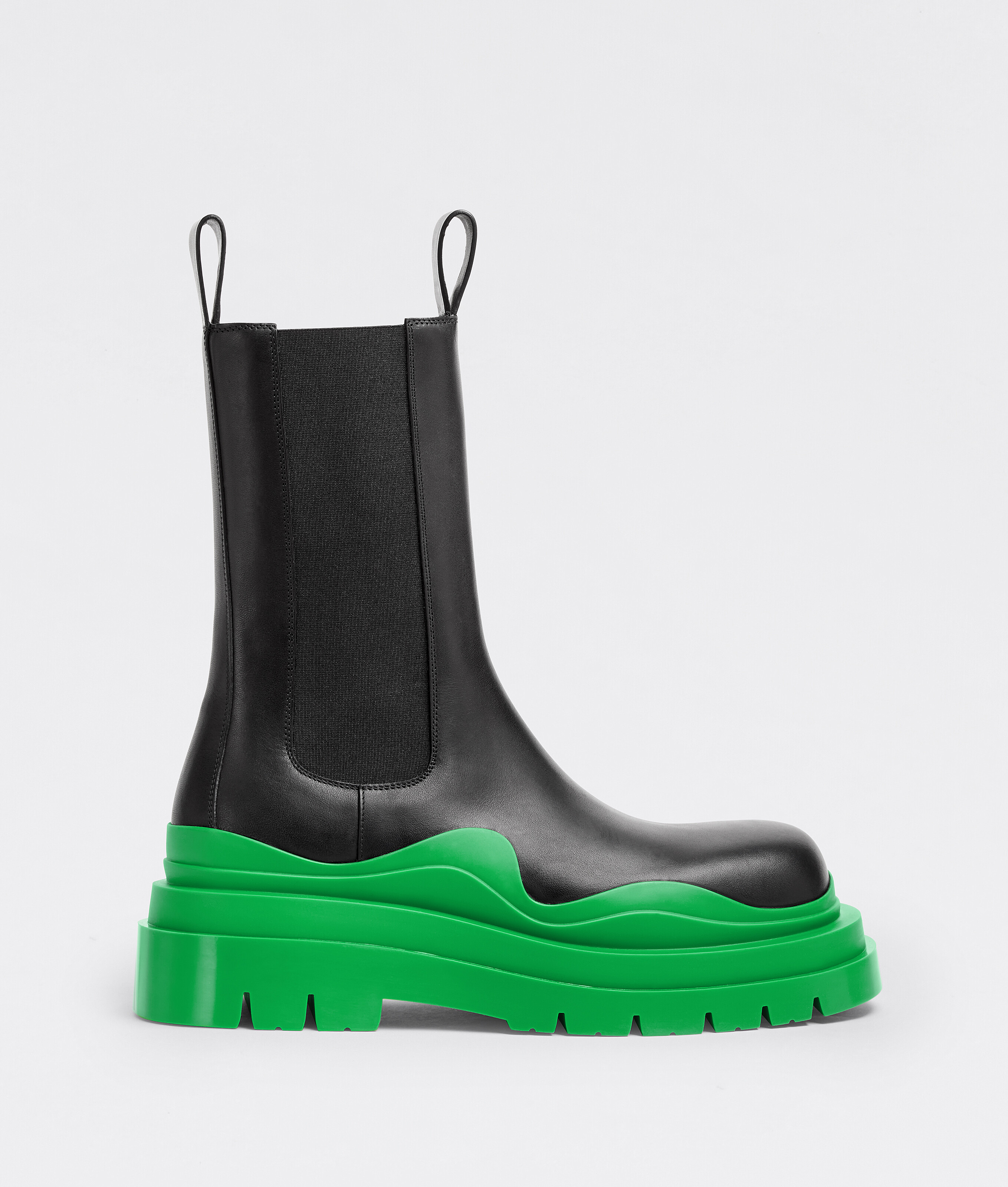 bottega veneta green and black boots