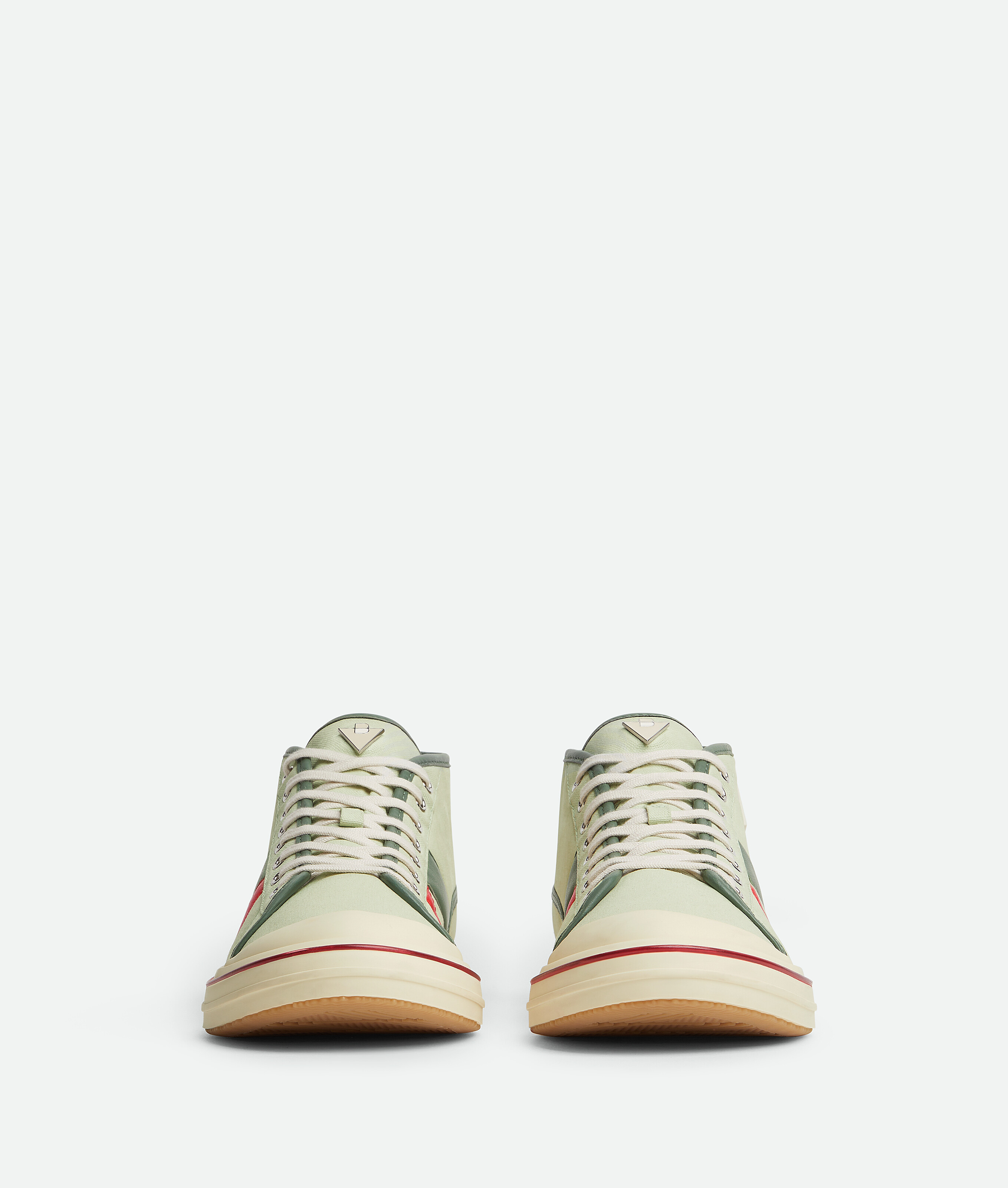 Bottega Veneta Sneakers In White Jade/aloe