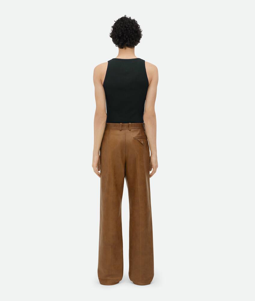 Display a large version of the product image 3 - Vintage-Effect Leather Trousers