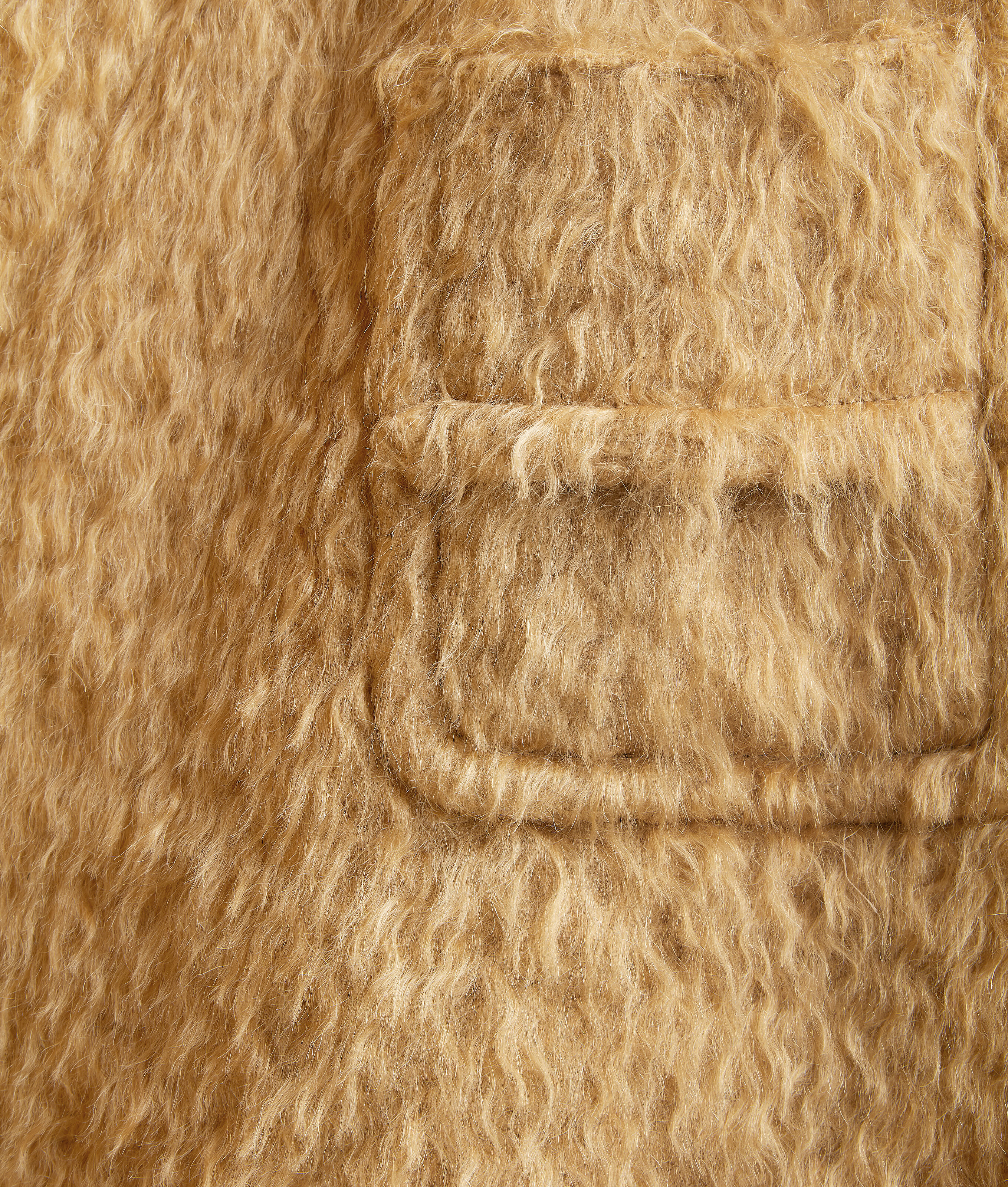 Shop Bottega Veneta Hairy Wool Mohair Belted Coat In Beige