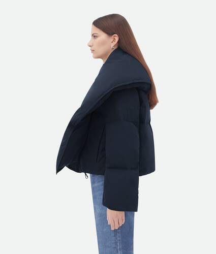 Frosted Poplin Cropped Puffer Jacket