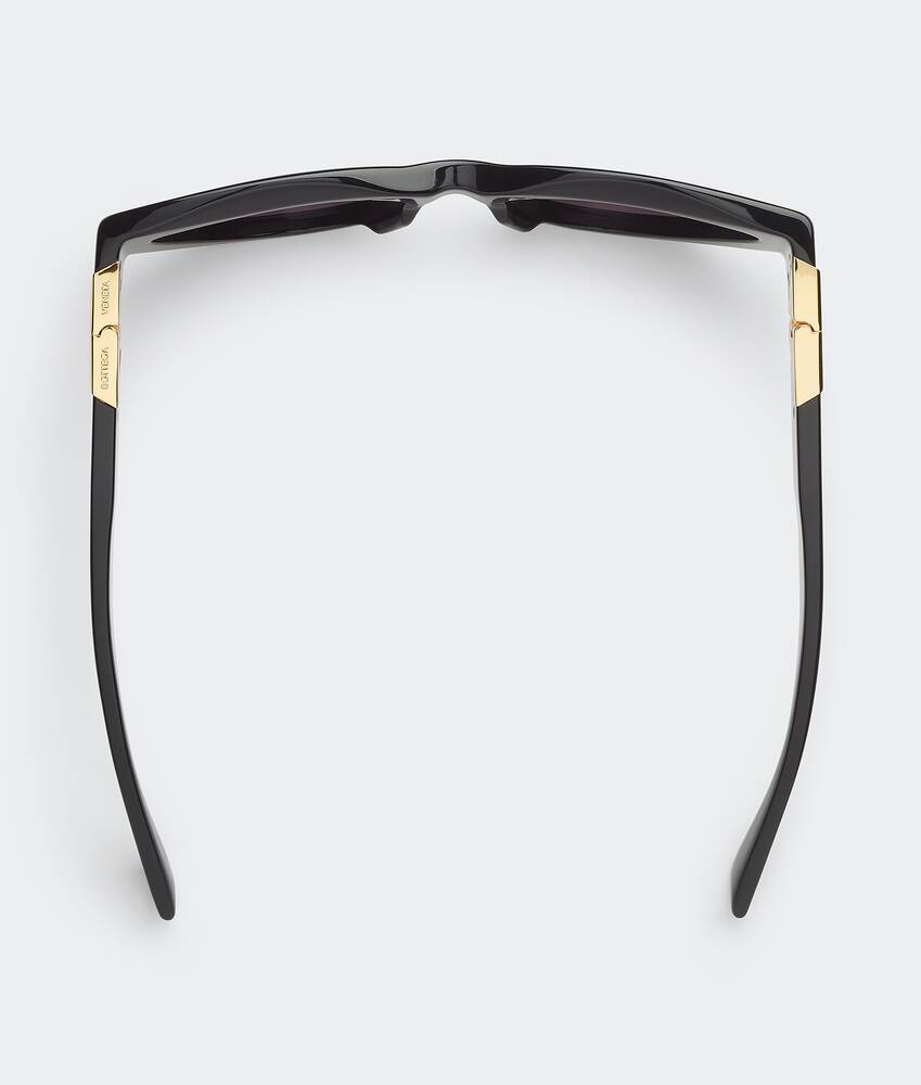 Bottega Veneta® Women's Angle Acetate Cat-Eye Sunglasses in Black / Grey.  Shop online now.