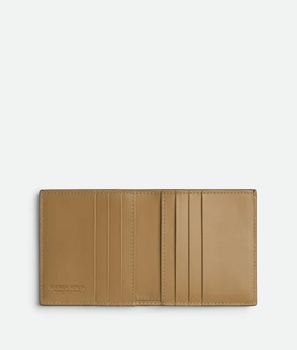 Portafoglio Intrecciato bi-fold sottile