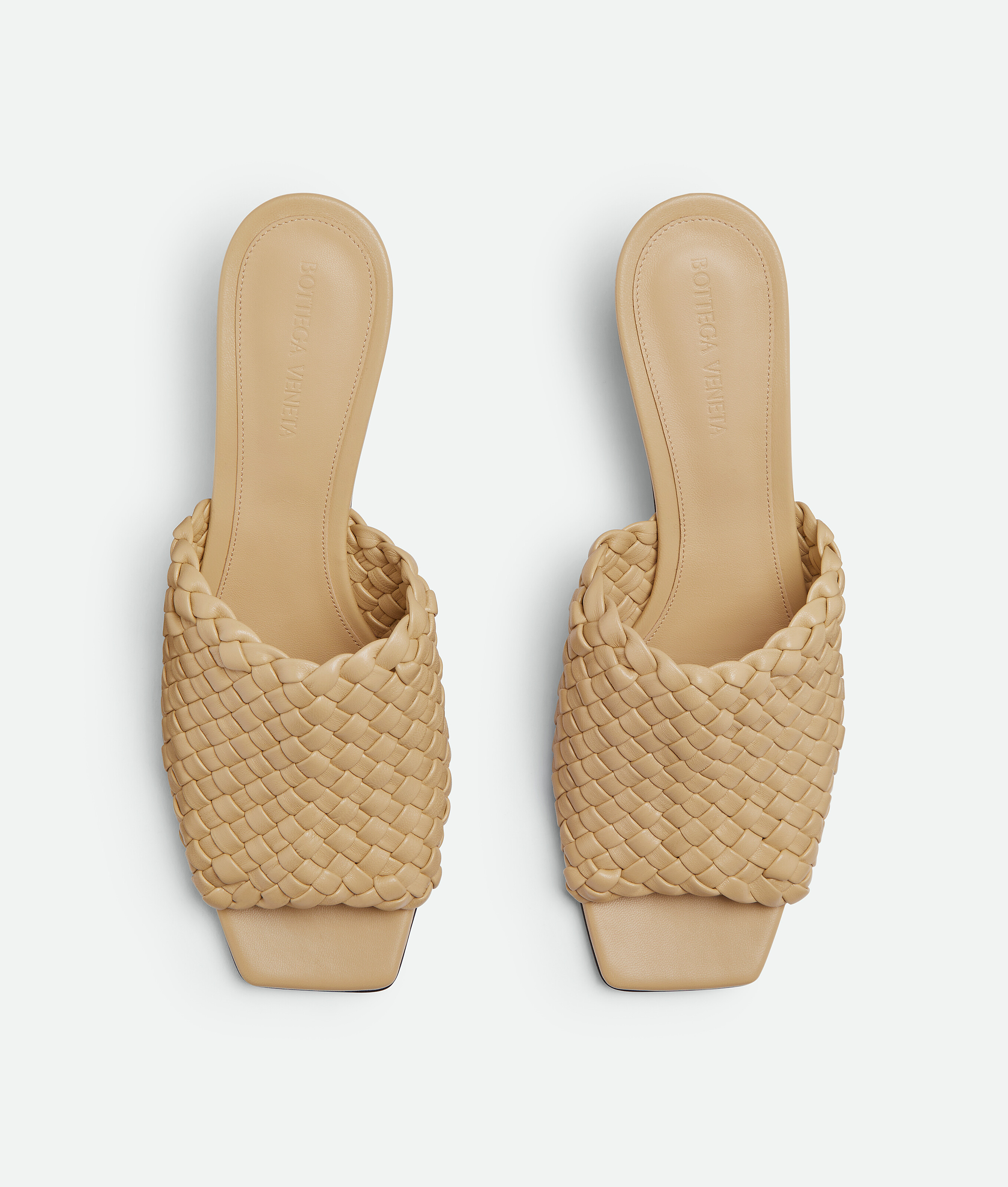 Shop Bottega Veneta Mules Knot In Beige