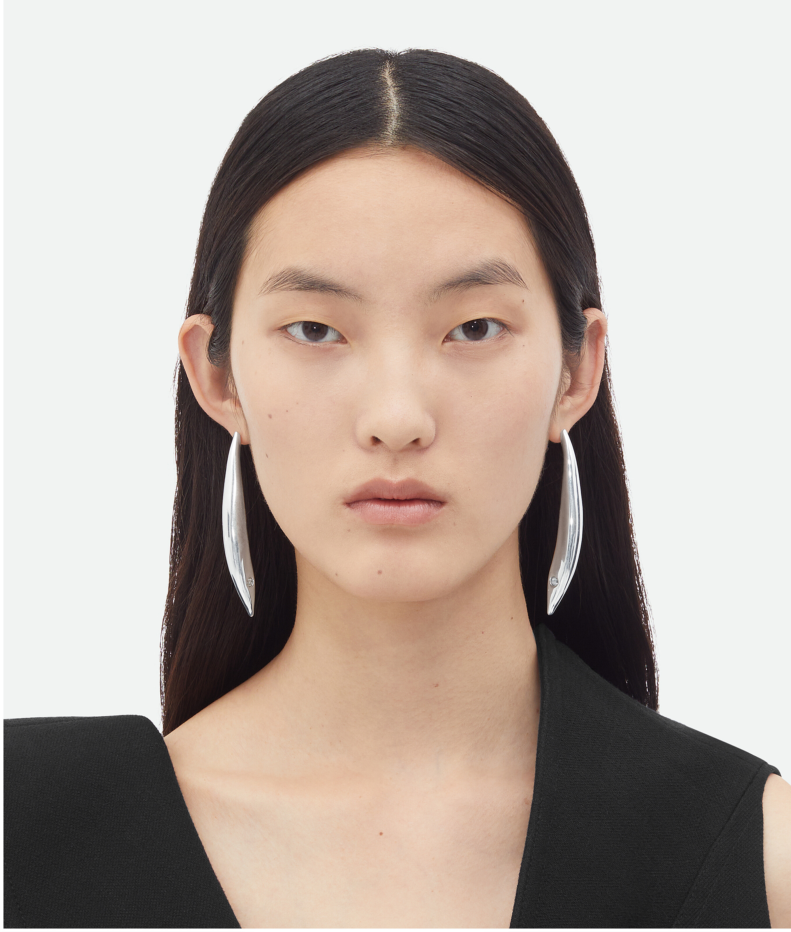 Bottega Veneta Sardine Earrings - Silver - Woman