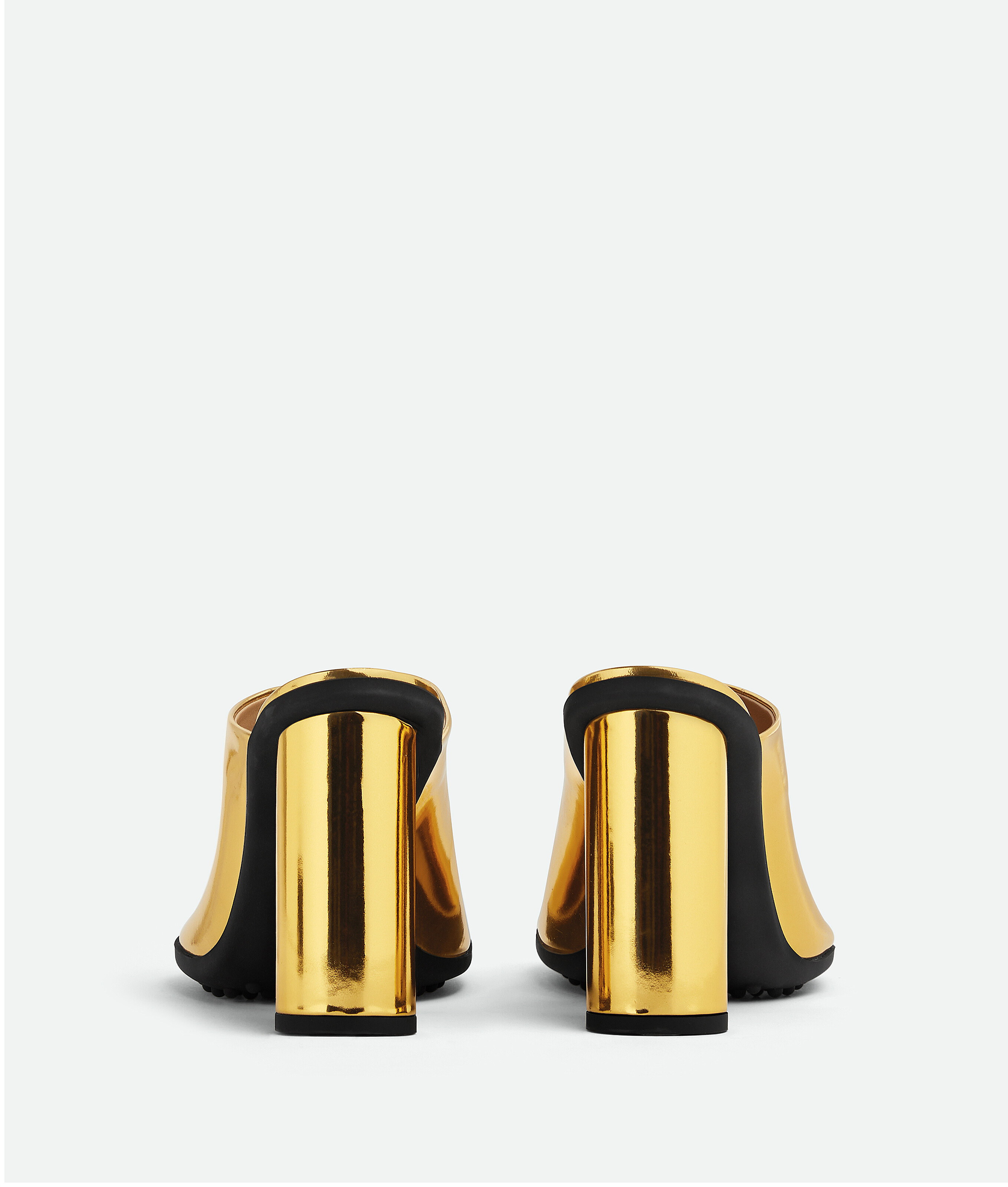 Shop Bottega Veneta Atomic Mule In Gold