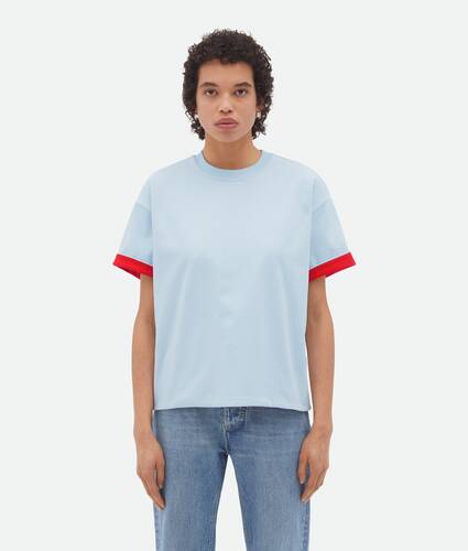 Ein größeres Bild des Produktes anzeigen 1 - Baumwoll-T-Shirt mit doppelter Schicht
