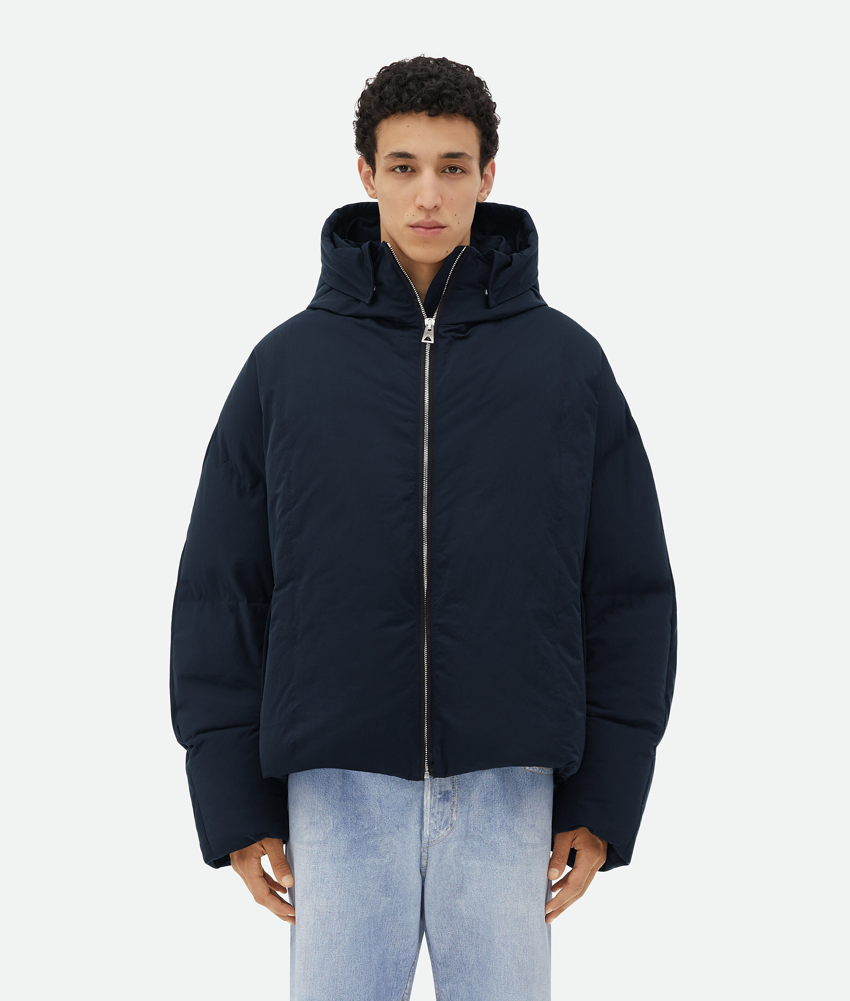 Shop Bottega Veneta • Tech Nylon Steppjacke In Blue