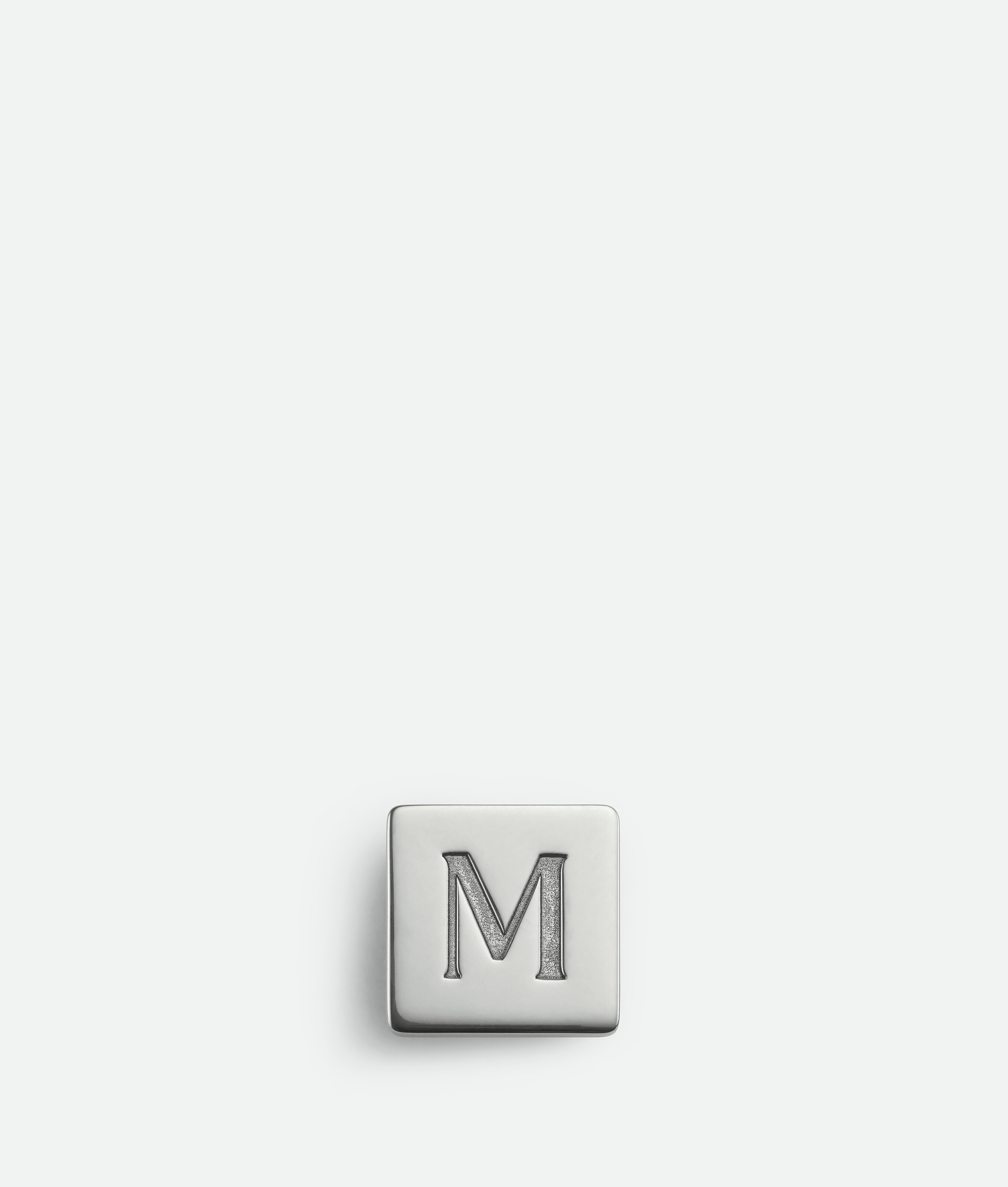 Bottega Veneta Letter M Clip - Silver - Unisex