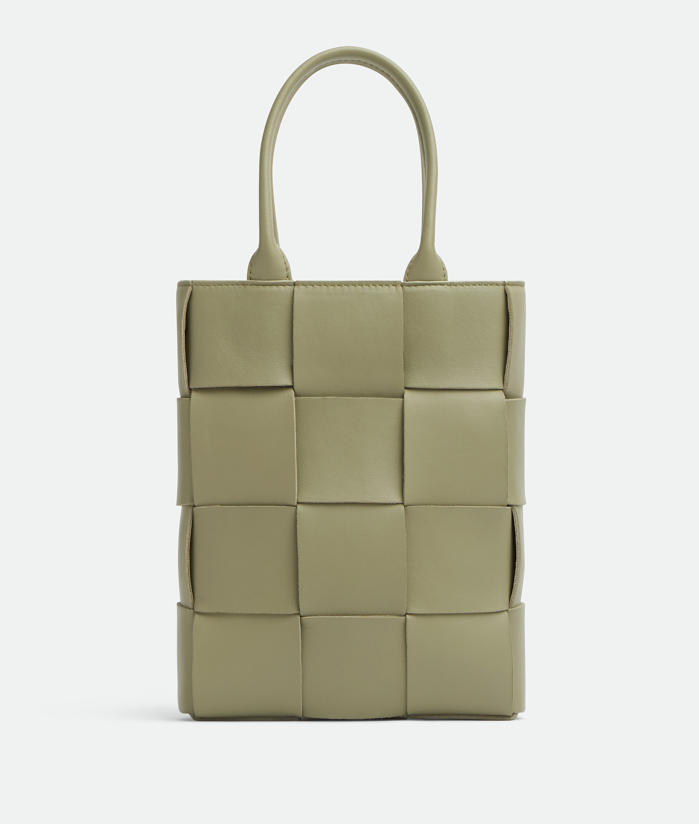 Bottega Veneta® Mini Cassette Tote Bag in Travertine. Shop online now.