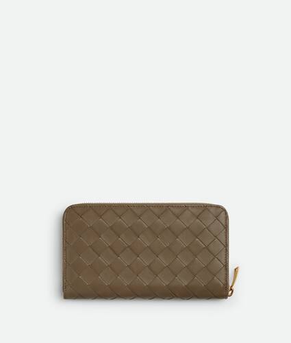 Intrecciato Zip Around Wallet