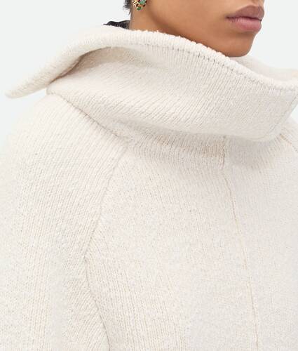 Compact Cotton High Neck Jumper