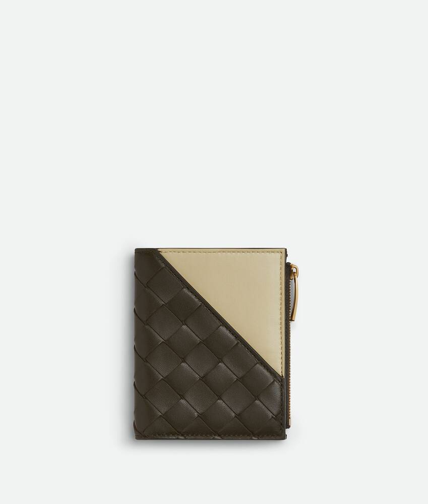 Display a large version of the product image 1 - Intrecciato Diagonal Small Bi-Fold Wallet