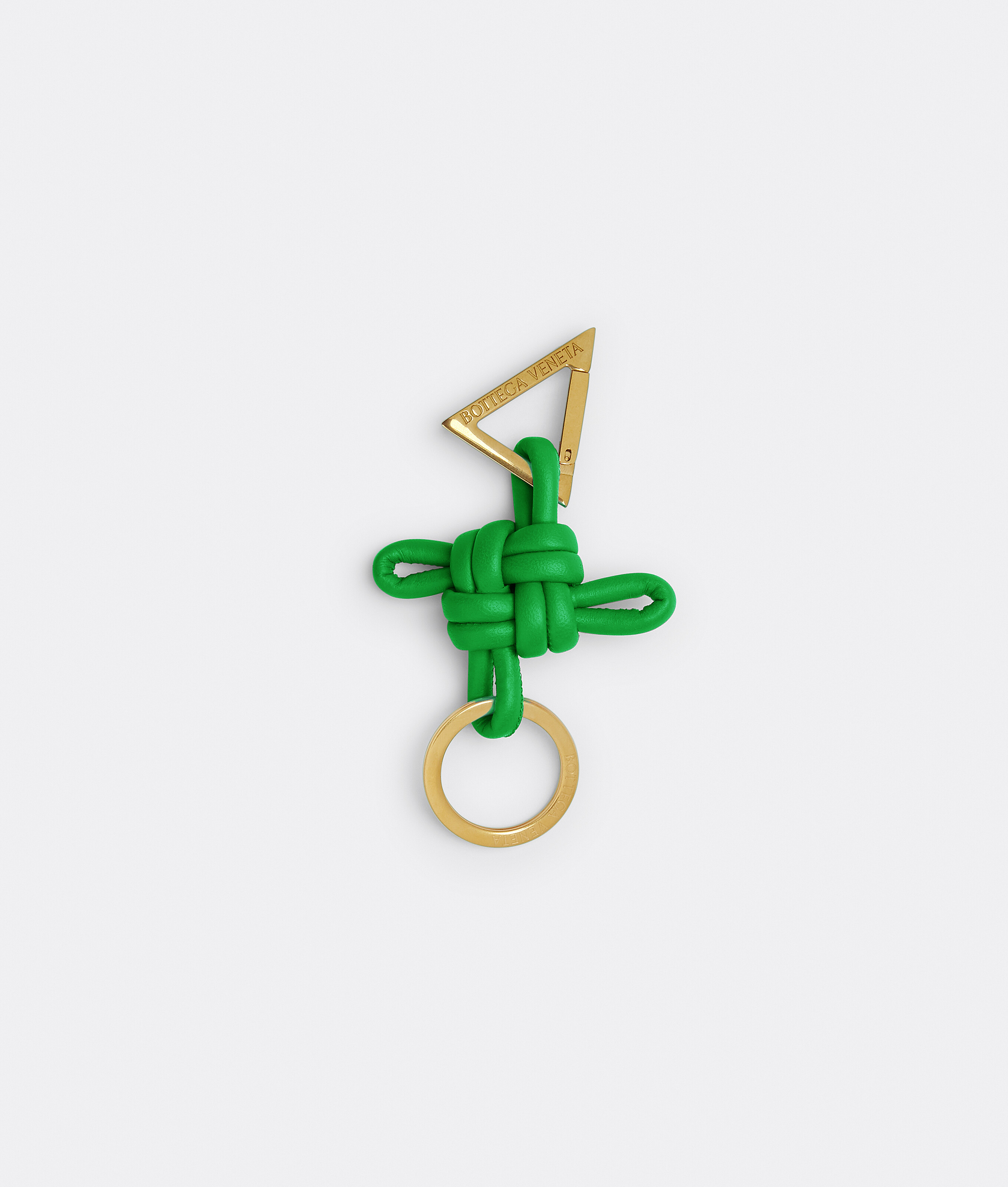 Bottega Veneta Bottega Veneta Triangle Key Ring In Vert