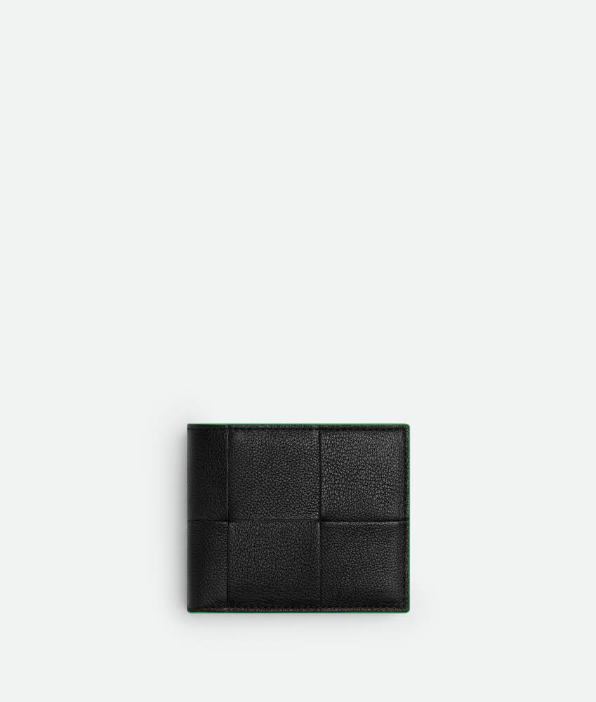Bottega Veneta® Men's Cassette Bi-Fold Wallet in Black / Parakeet. Shop ...