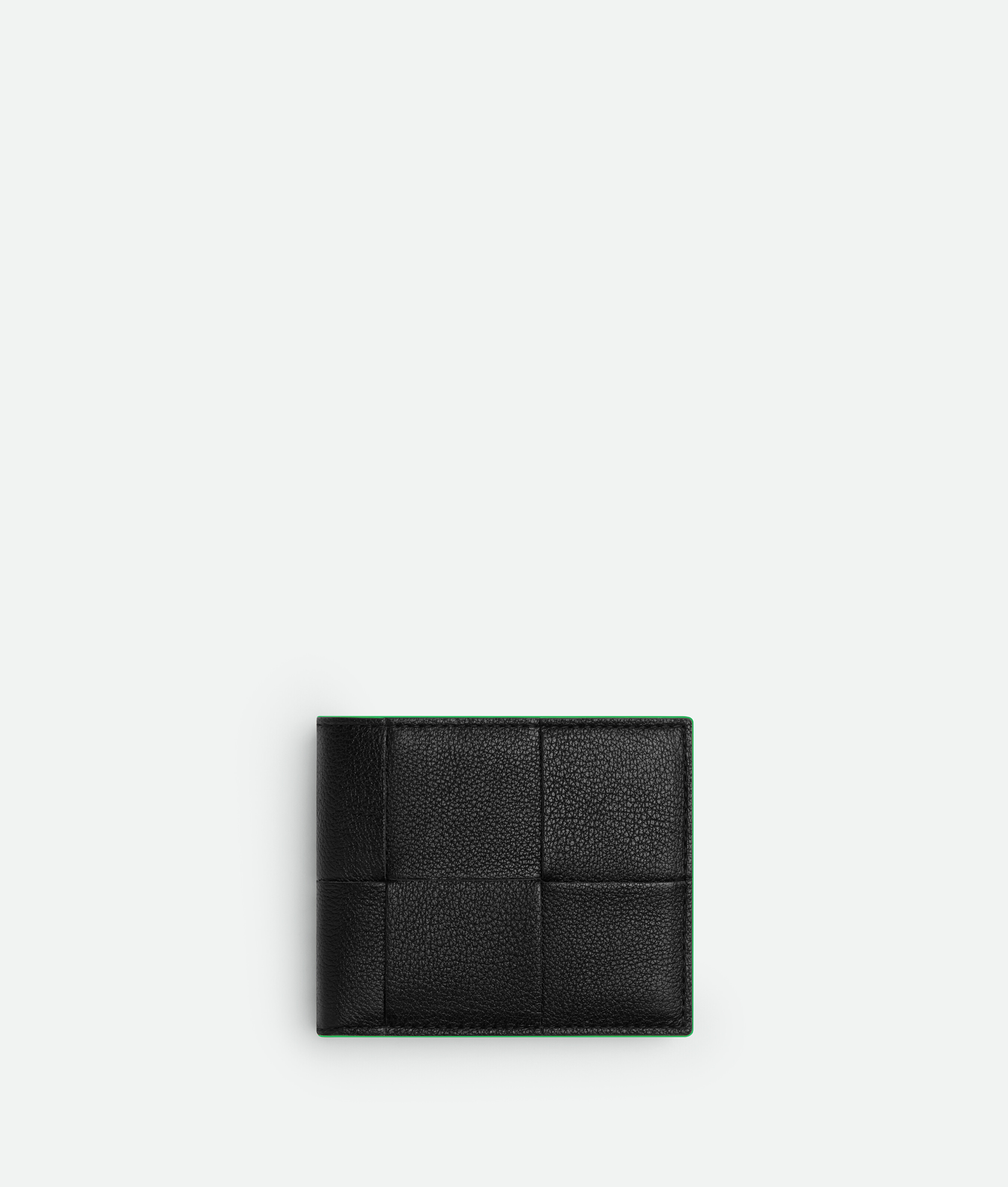 Bottega Veneta Cassette Bi-fold Portemonnaie In Black