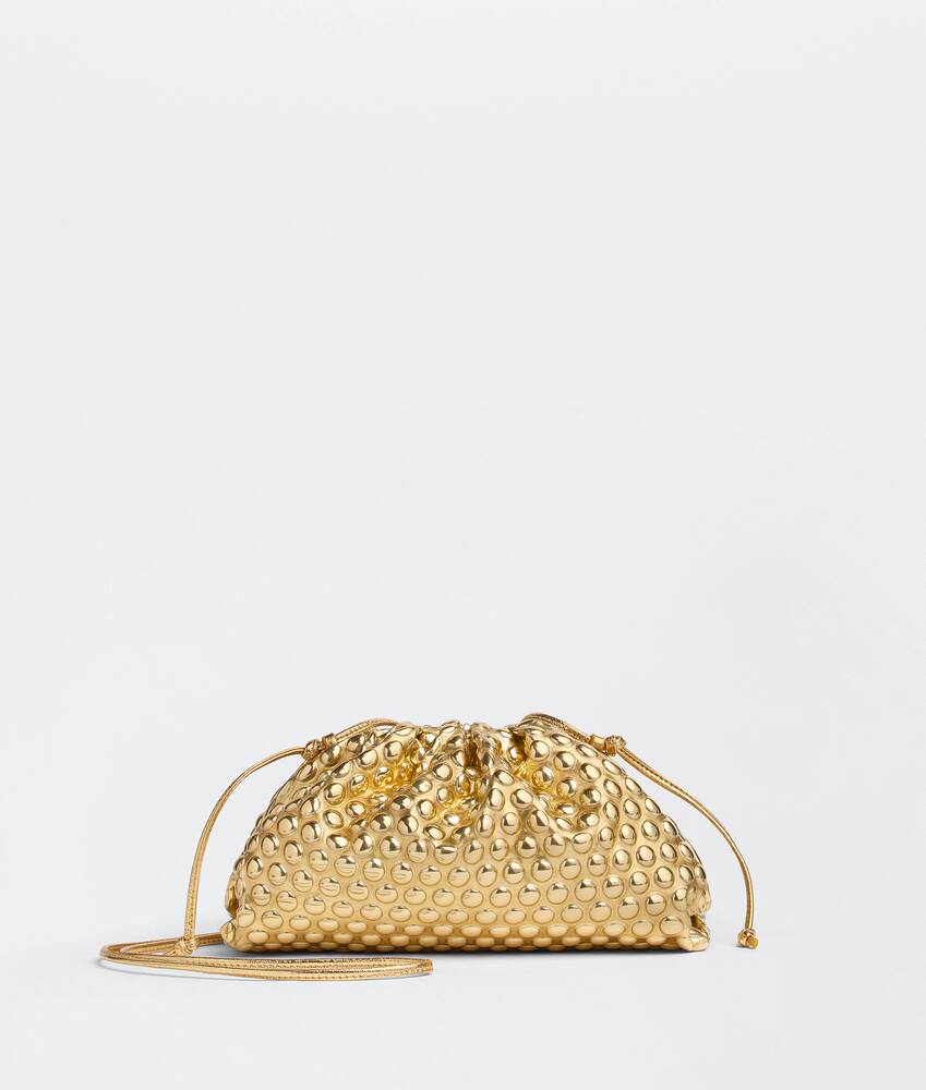 bottega gold mini pouch
