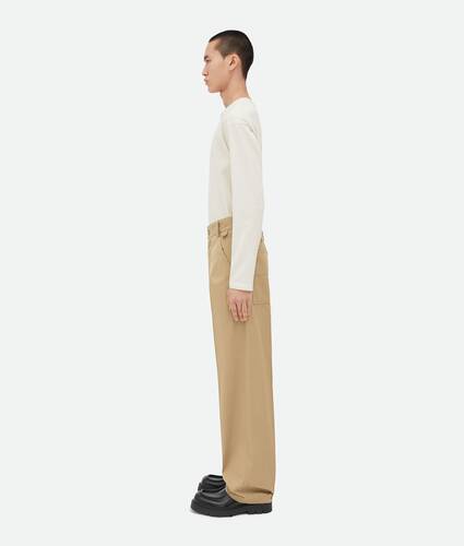 Light Cotton Twill Cargo Trousers