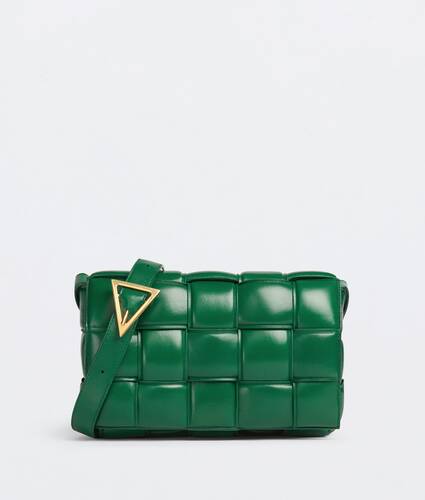 Bottega Veneta Padded Cassette Shoulder Bag Racing Green