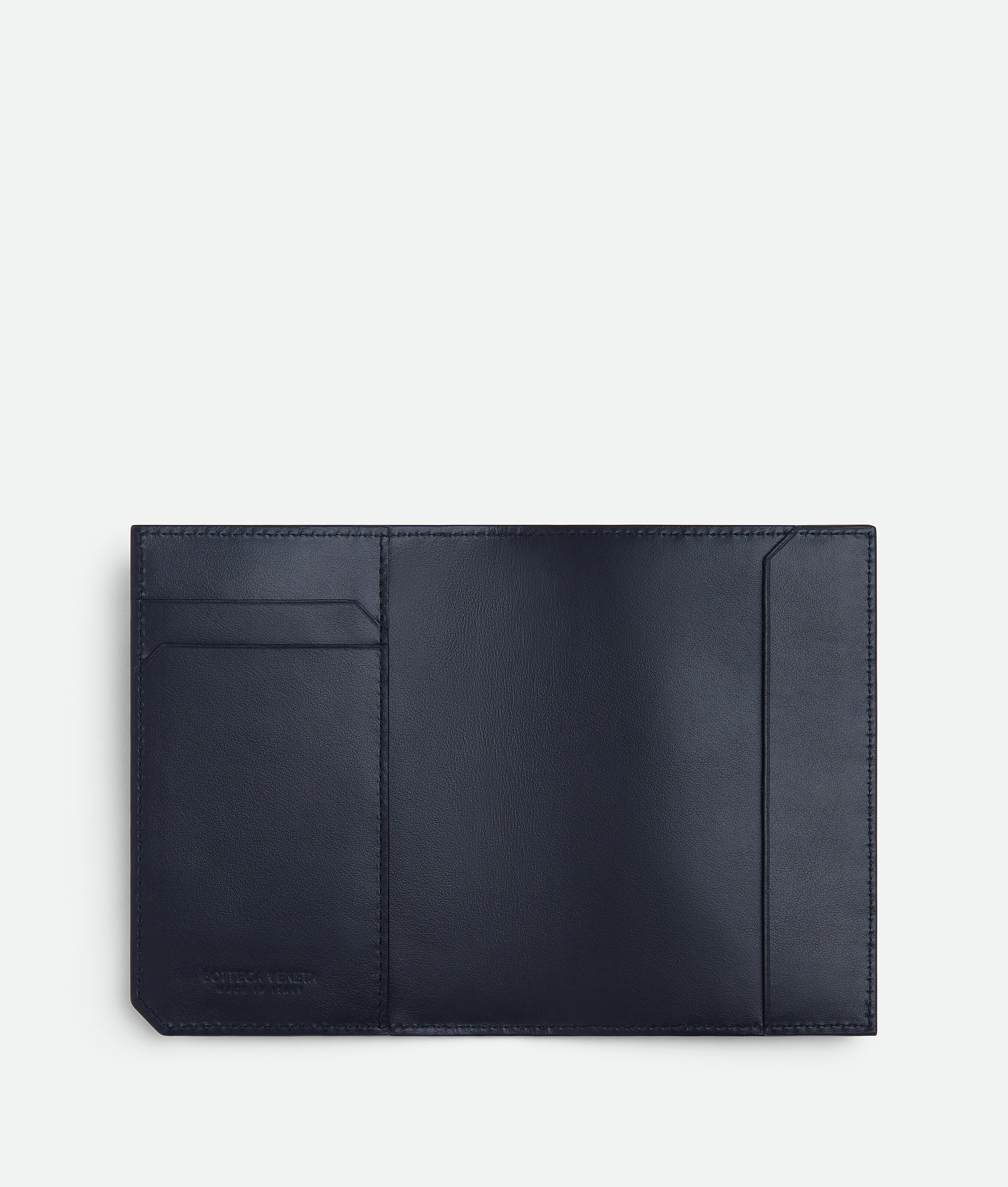 Bottega Veneta Intrecciato Piccolo Passport Case In Space