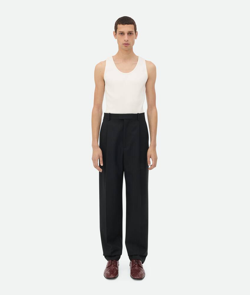 Display a large version of the product image 1 - Striped Wool Trousers