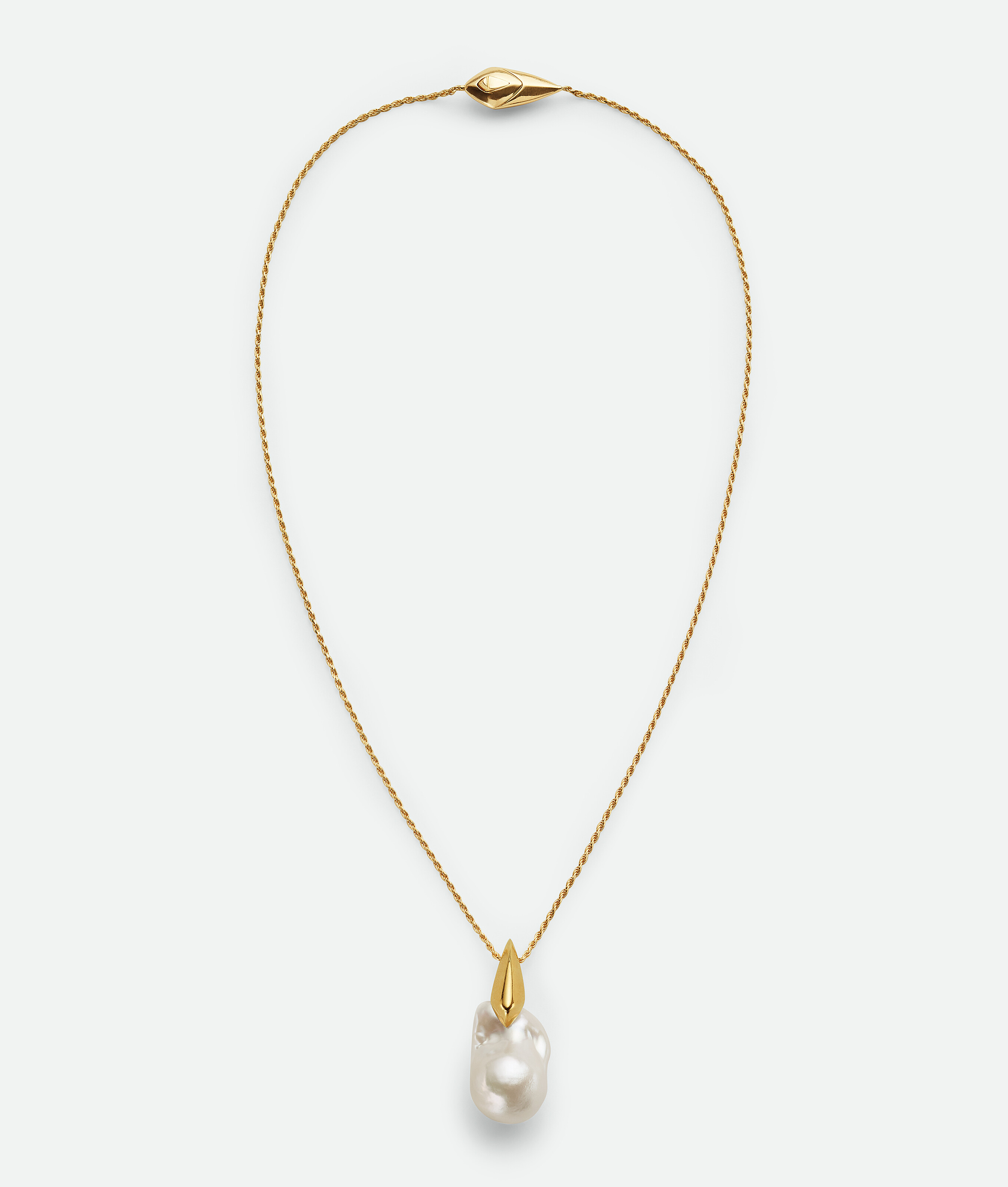 Shop Bottega Veneta Pearl Pendant In White