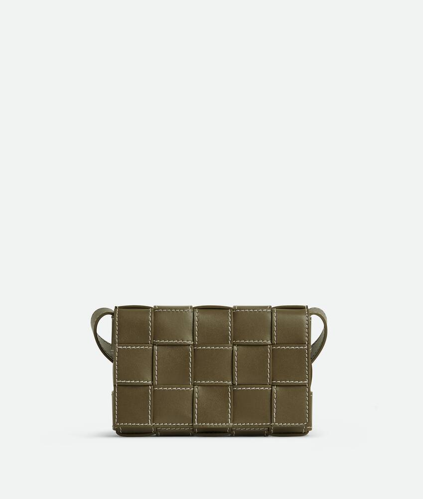 Bottega Veneta Loop Intrecciato Leather Mini Bag in Natural