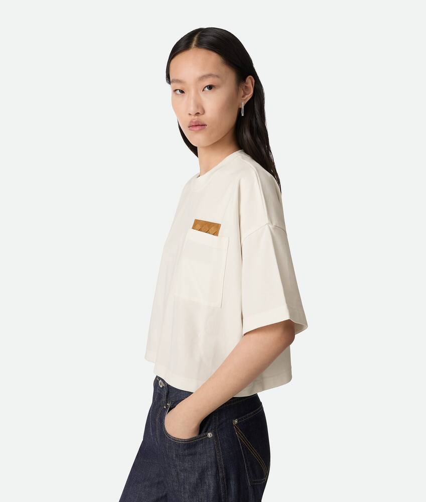 Display a large version of the product image 2 - Cotton Jersey Cropped T-Shirt