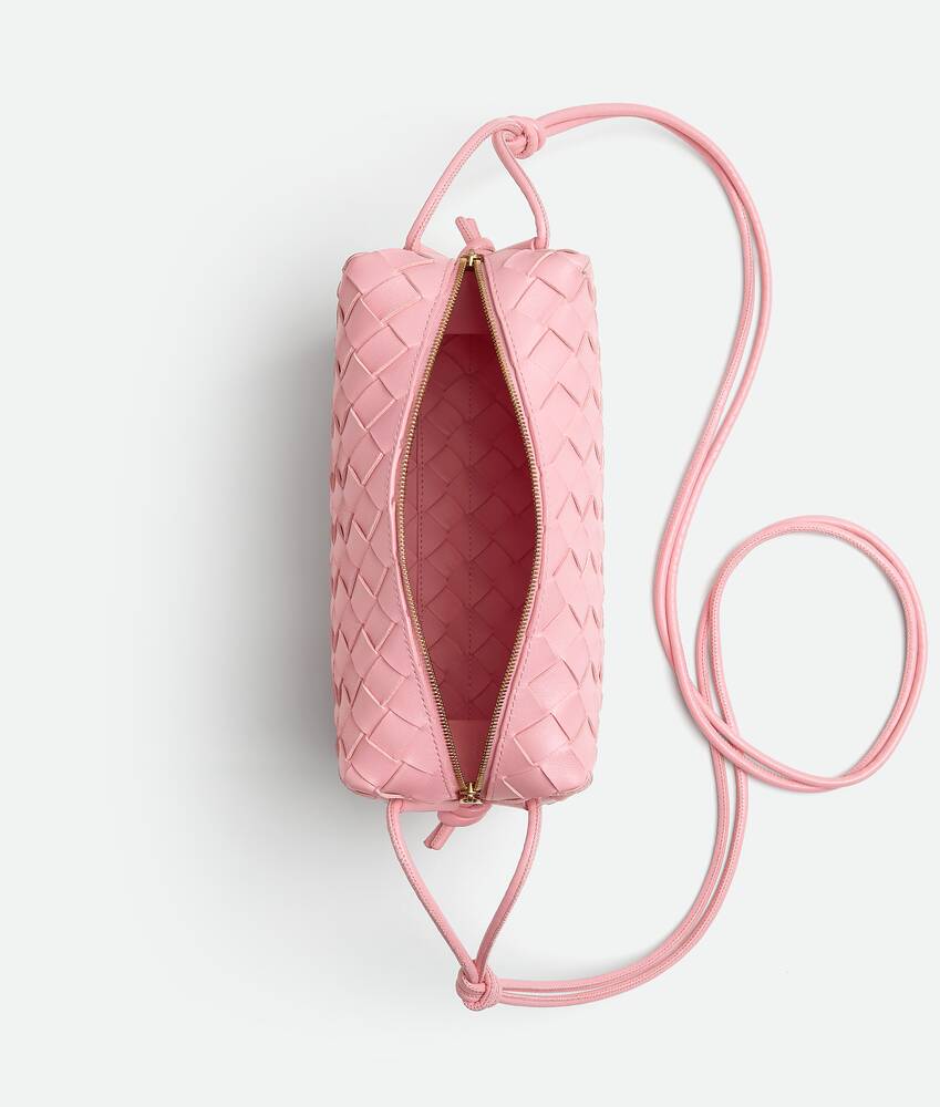 Bottega Veneta Mini Intrecciato Cross-body Bag - Pink - Woman - Lambskin