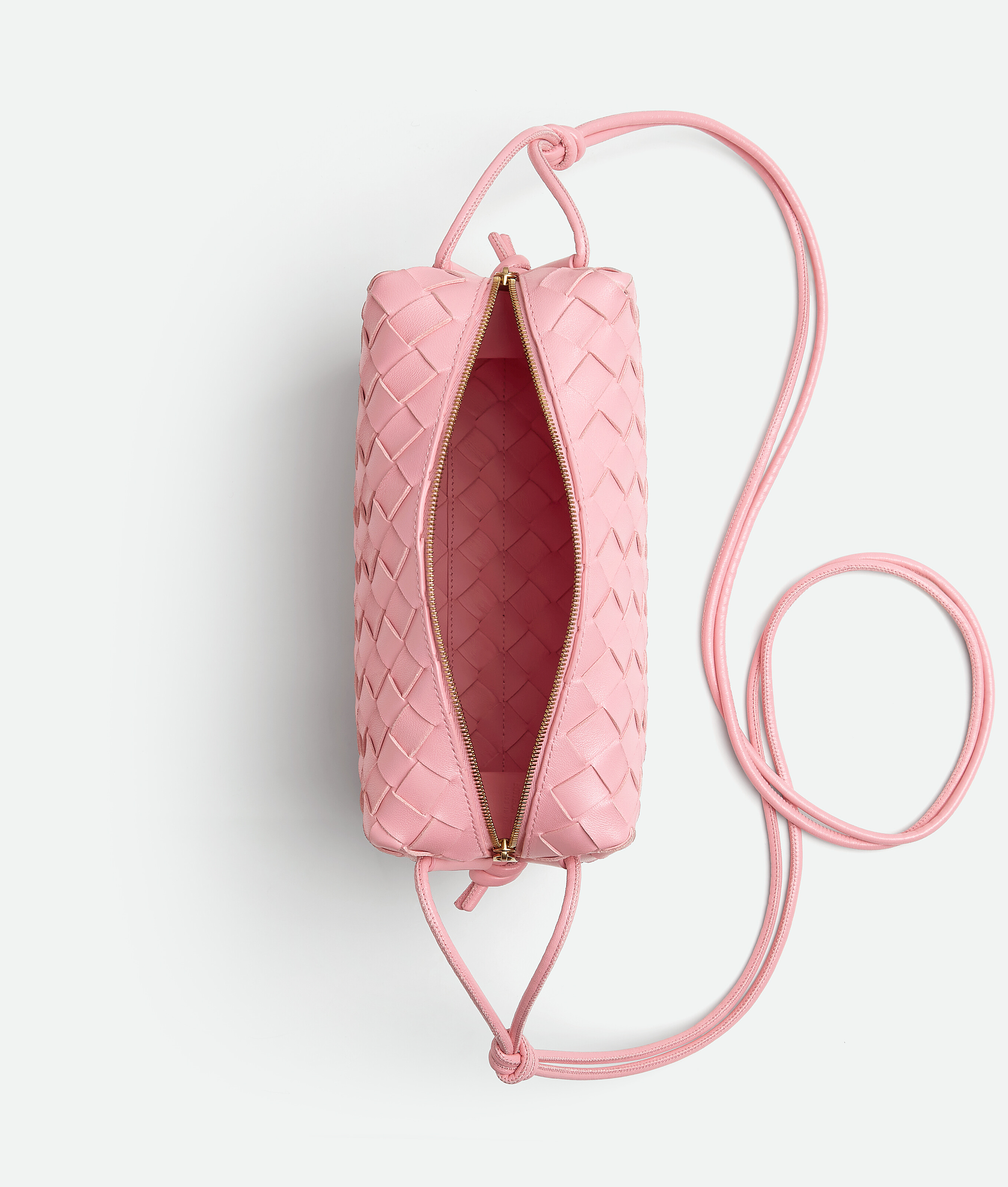 Shop Bottega Veneta Small Loop Camera Bag In Pink