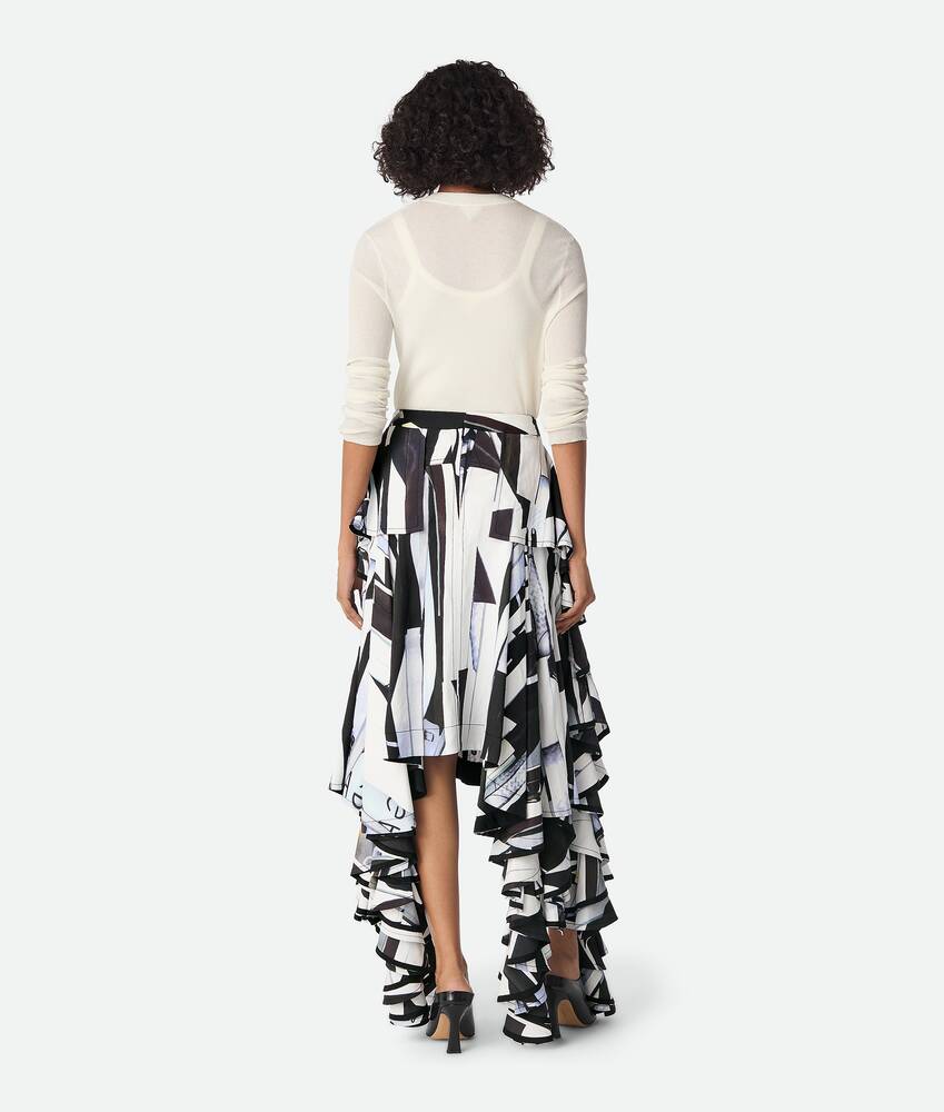 Display a large version of the product image 3 - Viscose Printed Ruffle Skirt