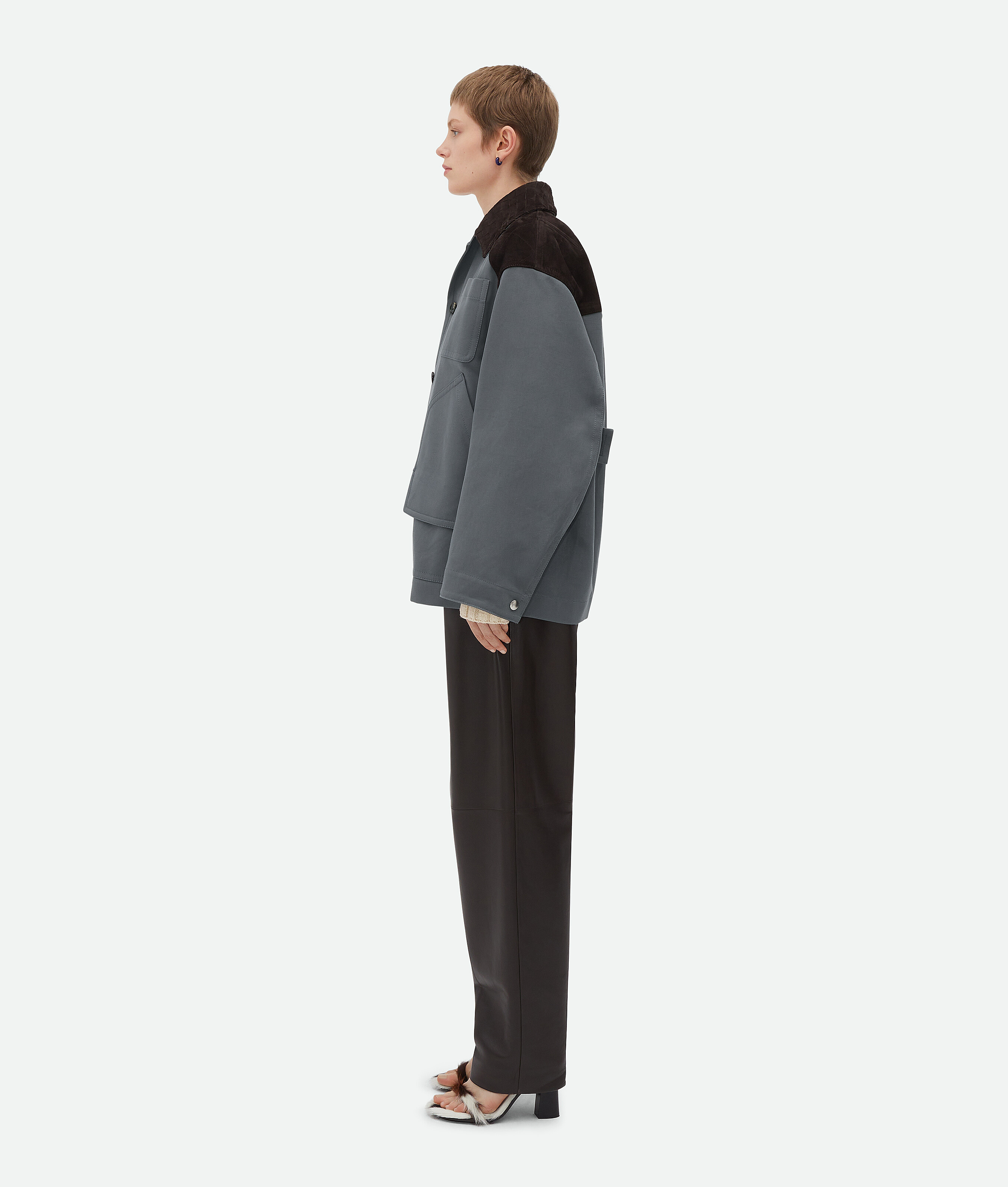 BOTTEGA VENETA BLOUSON AUS BAUMWOLLCANVAS