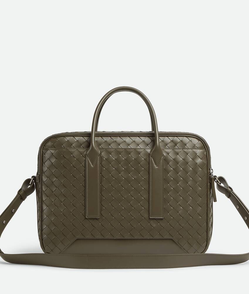 Bottega Veneta® Men's Getaway Briefcase in Cypress. Shop
