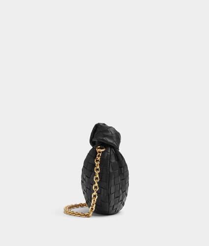 Bottega Veneta Black Python Intrecciato Napa Knot Clutch Bag RRP £2,87 –  Sellier