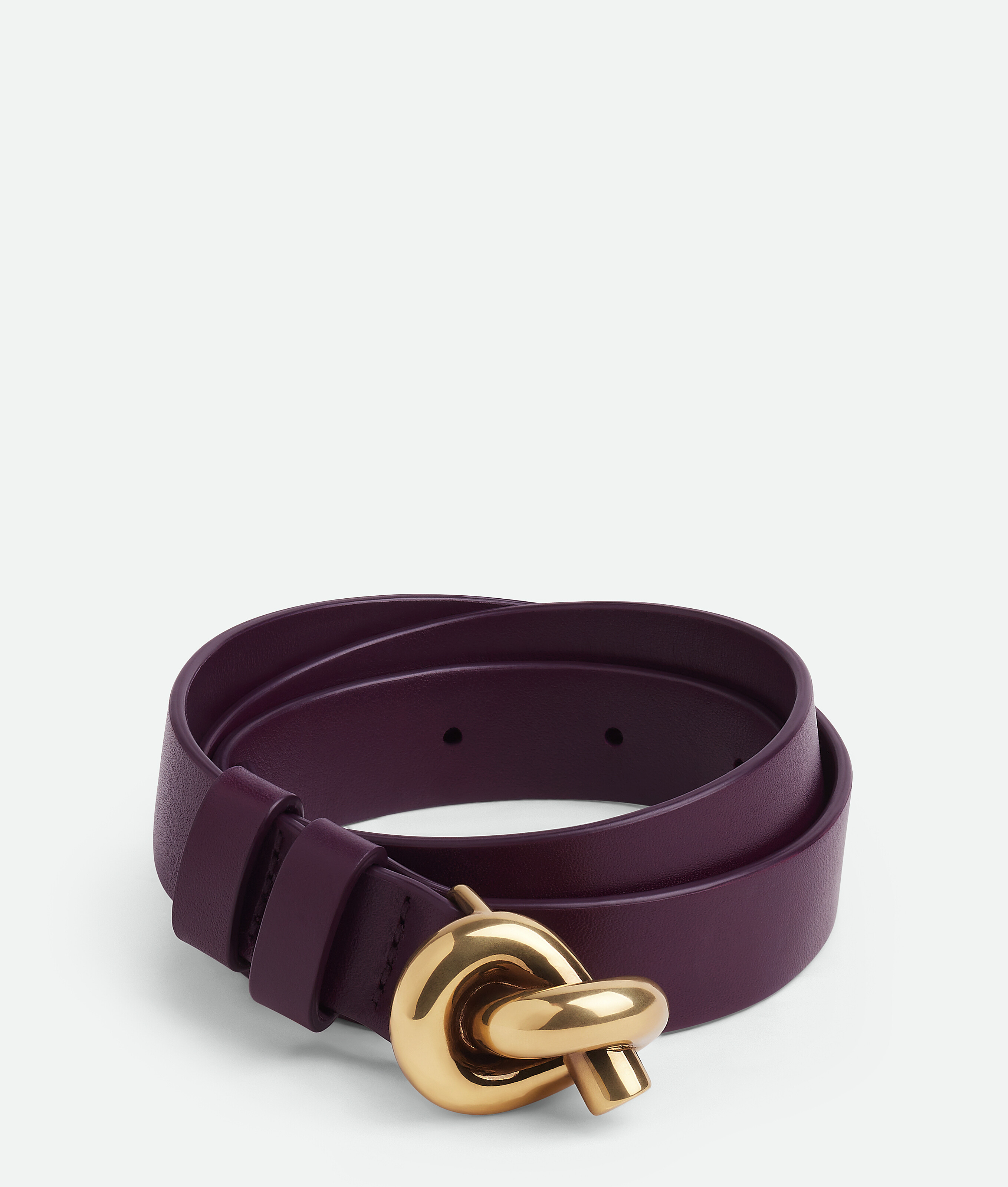 Bottega Veneta Knot Belt In Purple