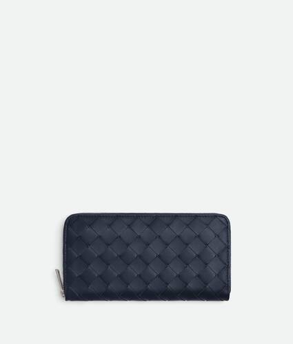 Intrecciato Zip Around Wallet