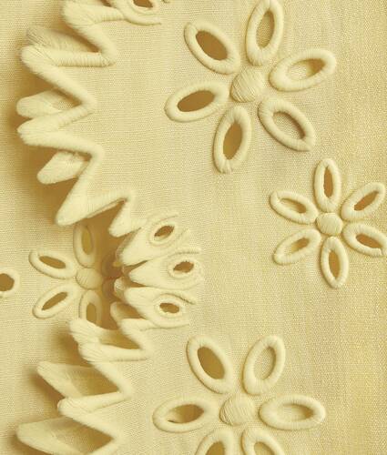 English Embroidery Viscose And Silk Dress